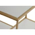 Kép 5/6 - Kisasztal fém, mdf 50x40x55,5 cm arany, fehér