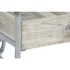 Kép 5/6 - Kisasztal kocsi kerekekkel lucfenyő, fém 110x67x46 cm natúr, szürke