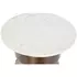 Kép 3/5 - Kisasztal márvány, fém 46x46x54 cm fehér, arany