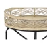 Kép 4/4 - Kisasztal rattan, bambusz 50x50x52 cm barna, fekete