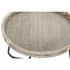 Kép 3/5 - Kisasztal rattan, fém 58x58x47 cm barna, fekete