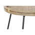 Kép 4/5 - Kisasztal rattan, fém 58x58x47 cm barna, fekete