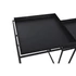 Kép 3/6 - Kisasztal szett fém 80x50x45 cm fekete S/2