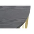 Kép 4/5 - Kisasztal szett fém, fa 79x79x46 cm arany, fekete S/2