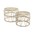 Kép 3/5 - Kisasztal szett rattan 50x50x41,5 cm barna S/2