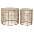 Kép 2/4 - Kisasztal szett rattan 63x63x52 cm natúr S/2
