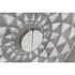 Kép 6/9 - Kisbútor Mandala mangófa, fém 81x38x81 cm szürke, fehér