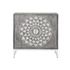 Kép 9/9 - Kisbútor Mandala mangófa, fém 81x38x81 cm szürke, fehér