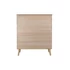 Kép 9/9 - Kisbútor császárfa, mdf 100x44x118 cm világosbarna, arany