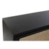 Kép 3/9 - Kisbútor császárfa, mdf, rattan 110x30x100 cm fekete, natúr