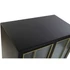 Kép 3/8 - Kisbútor mdf, üveg 70x40x117 cm fekete, natúr