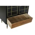 Kép 5/8 - Kisbútor mdf, üveg 70x40x117 cm fekete, natúr