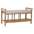 Kép 2/7 - Kispad bambusz, pamut 100x44x55 cm barna, bézs