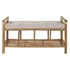 Kép 6/7 - Kispad bambusz, pamut 100x44x55 cm barna, bézs