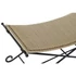 Kép 3/6 - Kispad fém, rattan 94x49x44 cm világosbarna, fekete