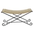 Kép 6/6 - Kispad fém, rattan 94x49x44 cm világosbarna, fekete