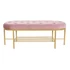 Kép 5/5 - Kispad poliészter, fém 100x35x40 cm pink, arany