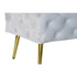 Kép 5/6 - Kispad poliészter, fém 120x45x40 cm égkék, arany