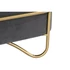 Kép 4/6 - Kispad poliészter, fém, mdf, műanyag 72x39x39 cm szürke, arany