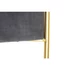 Kép 7/7 - Kispad poliészter, fém, mdf, műanyag 80x80x47 cm szürke, arany