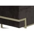 Kép 4/6 - Kispad szett bársony, fém 120x42x48 cm barna, arany S/3