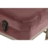 Kép 4/7 - Kispad szett bársony, fém 80x40x47 cm pink, arany S/2