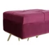 Kép 4/9 - Kispad szett poliészter, fém 110x42x44 cm gesztenye, arany S/3