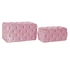 Kép 2/5 - Kispad szett poliészter, mdf 88x53x47,76 cm pink S/2