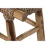 Kép 4/5 - Kispad teakfa, rattan 90x32x45 cm világosbarna, natúr