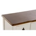 Kép 3/8 - Komód császárfa 100x40x85 cm fehér, sötétbarna