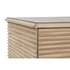 Kép 4/9 - Komód császárfa, mdf 75x40x76 cm világosbarna, arany