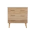 Kép 8/9 - Komód császárfa, mdf 75x40x76 cm világosbarna, arany