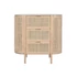 Kép 6/7 - Komód gumifa, rattan 80x39x80 cm natúr