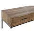 Kép 3/7 - Konzol akácfa, fém 120x40x81 cm barna, fekete