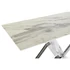 Kép 3/7 - Konzol asztal acél, üveg 120x40x75 cm színes