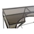 Kép 3/6 - Konzol asztal acél, üveg 120x50x75 cm ezüst