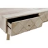 Kép 4/6 - Konzol asztal császárfa, fenyő, fém 132x41x78 cm natúr, arany