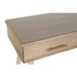 Kép 3/9 - Konzol asztal császárfa, mdf 100x40x76 cm világosbarna, arany