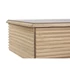 Kép 4/9 - Konzol asztal császárfa, mdf 100x40x76 cm világosbarna, arany
