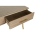 Kép 5/9 - Konzol asztal császárfa, mdf 100x40x76 cm világosbarna, arany