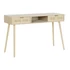 Kép 2/10 - Konzol asztal császárfa, mdf 120x42,5x78 cm natúr