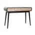 Kép 2/8 - Konzol asztal fa 110x40x80 cm fekete