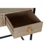 Kép 5/6 - Konzol asztal fa, fém 100x38x80 cm natúr, fekete
