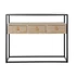 Kép 6/6 - Konzol asztal fa, fém 100x38x80 cm natúr, fekete