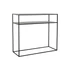 Kép 2/5 - Konzol asztal fém 100x36x90 cm fekete