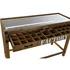 Kép 7/9 - Konzol asztal fém, császárfa 120x47x82,5 cm színes