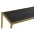 Kép 3/5 - Konzol asztal fém, mdf 90x25x75 cm arany, fekete