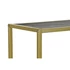 Kép 4/5 - Konzol asztal fém, mdf 90x25x75 cm arany, fekete