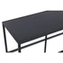 Kép 3/6 - Konzol asztal fém, üveg 100x35x80 cm fekete