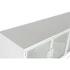 Kép 3/9 - Konzol asztal fém, üveg 120x35x80 cm fehér